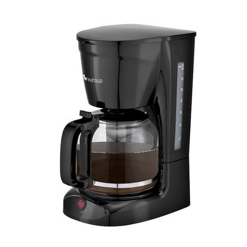 12-Cup Coffeemaker Glass Black