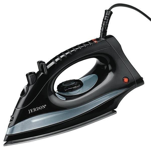 Jerdon Midsize Dual Auto-Off Hotel Iron (Black)