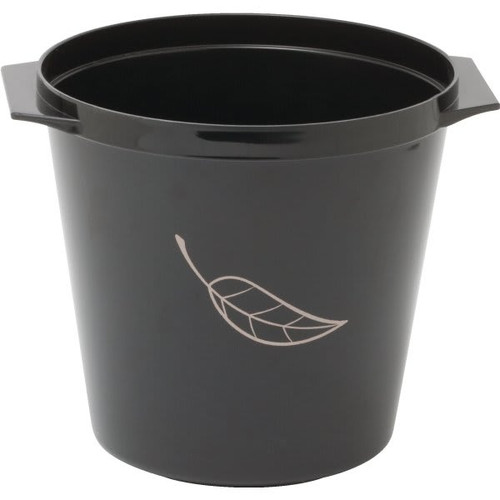 Hapco Sleep Inn Refresh Round Ice Bucket With Handles, Black/Beige, Case Of 36