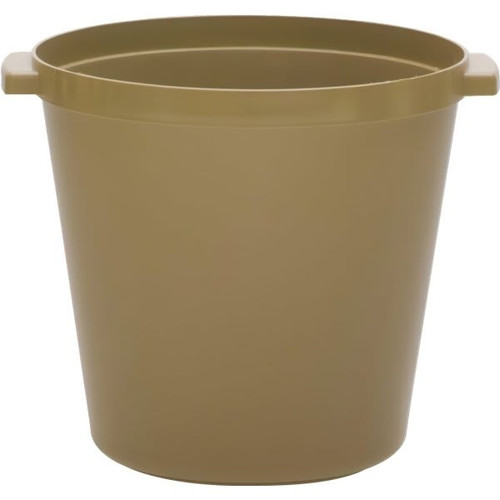 Wescon Lancaster 3 Quart Round Beige Plastic Ice Bucket With Handles, Case Of 36