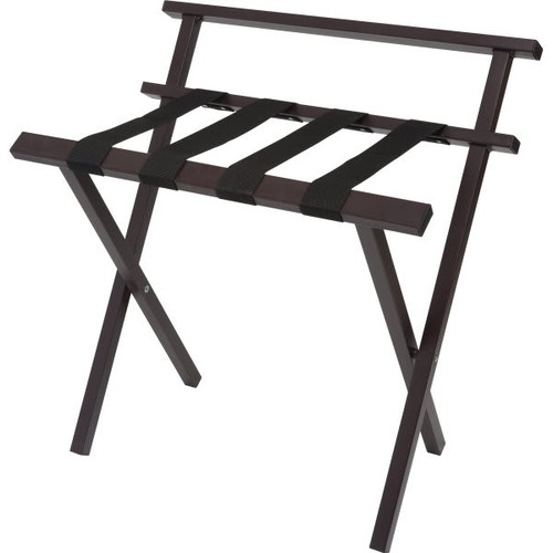 Metal Luggage Rack With Backrest Square Tube Metal Brown Pack Of 4