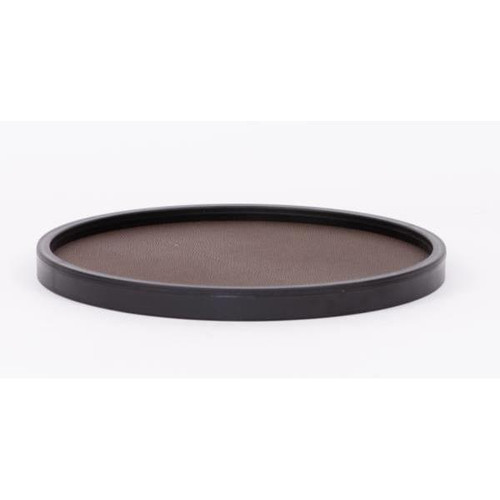 Hapco Urban 14in Round Tray,spill Proof Plastic Rim,cobblestone,case Of 12