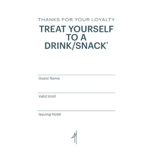IHG Rewards Welcome Voucher - Drink Snack - Package Of 250