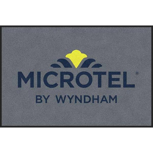 M+a Matting Microtel Classic Impressions Hd Logo Carpeted Entrance Mat, 4' X 6'