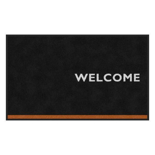 M+a Matting Microtel Welcome Orange Classic Impressions Logo Mat, 4' X 6'