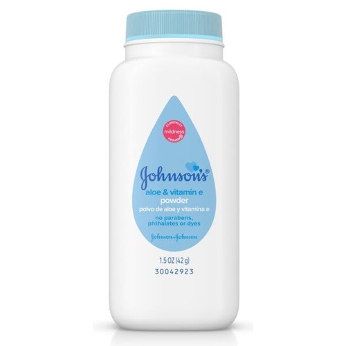 Johnson'S Baby Powder With Aloe Vera & Vitamin E, 1.5 Oz, Case Of 96