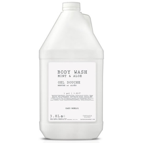 Cascadia Soapery 1gal Mint And Aloe Body Wash Case Of 4