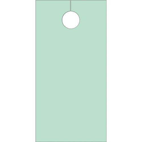 Blank Door Tags, Green Package Of 100