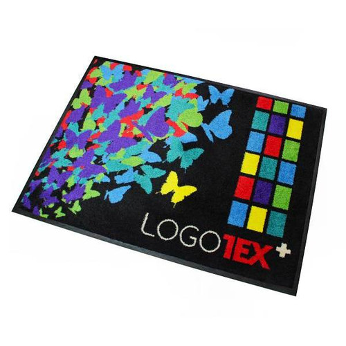 Logotex + Customised Indoor Door Mat With Rubber Backing 3'X12'