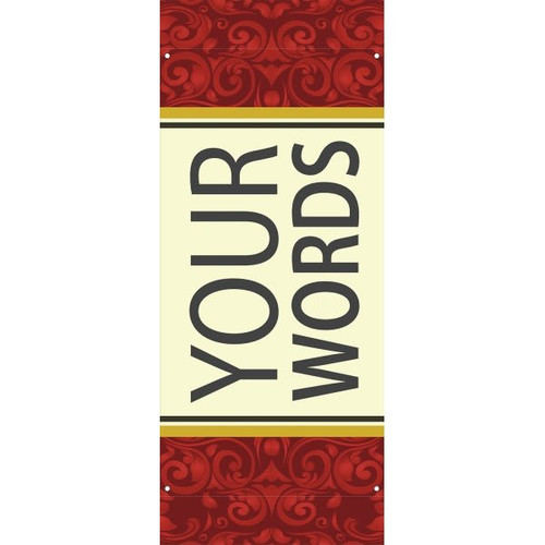Semi-Custom Boulevard Banner, Filigree