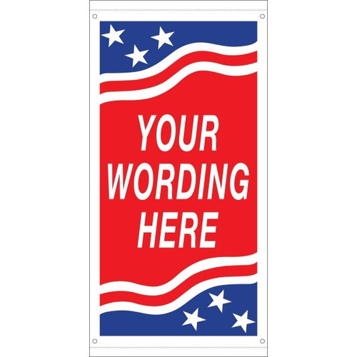 Semi-Custom Boulevard Banner, Patriotic, 30 X 60