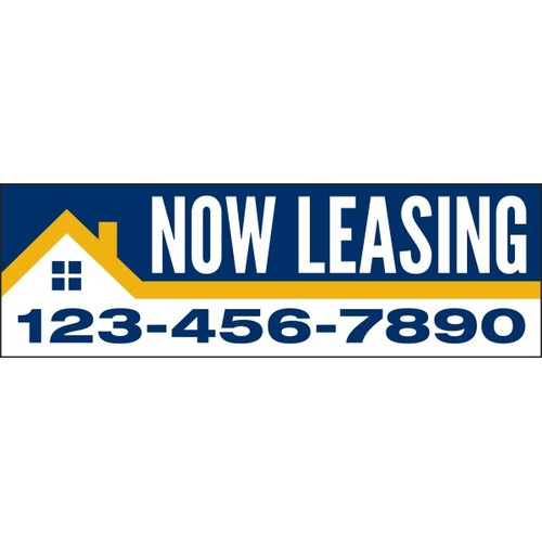 Horizontal Semi-Custom Banner, Roof Line, 20' X 4'