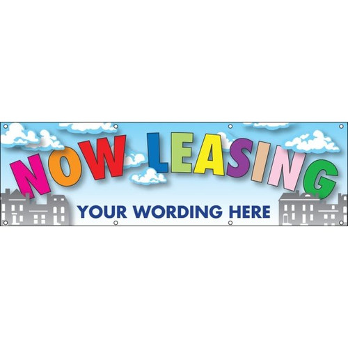Horizontal Semi-Custom Banner, Skyscrapers, 20' X 4'
