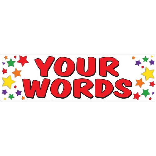 Horizontal Semi-Custom Banner, Stars, 10' X 3'
