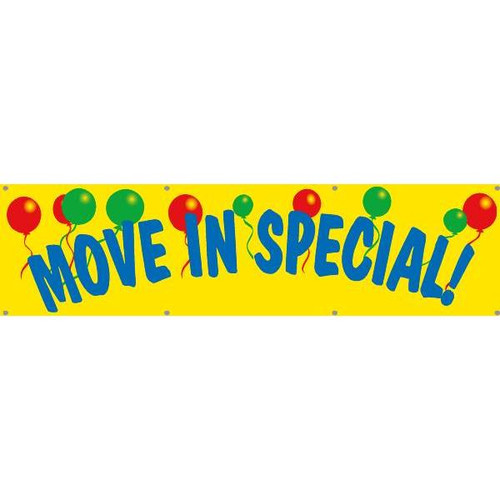 15 X 4 Ft. Balloon move In Special Banner