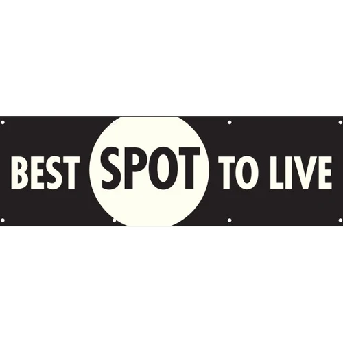 Horizontal Banner, Best Spot, 15' X 4'