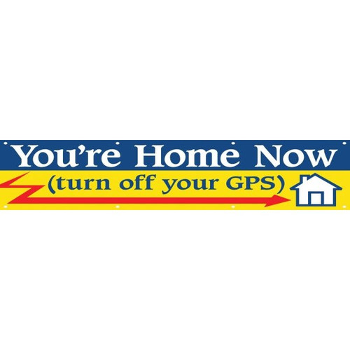 Horizontal You'Re Home Now Banner, 15' X 4'