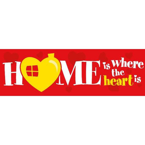Seasonal Banner, Valentine Home, 10' X 3'
