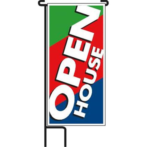 3 Band Open House Lawn Banner Kit, 15 X 32