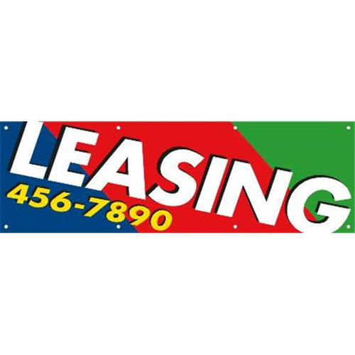 Semi-Custom 3 X 10 Ft. Banner (Red/Blue/Green)