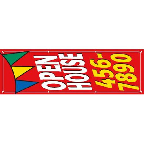 Vertical Semi-Custom Banner, Pennant, 3' X 10'