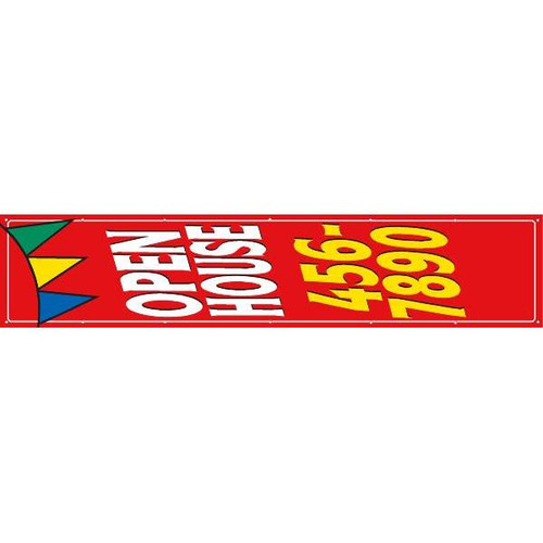 Vertical Semi-Custom Banner, Pennant, 4' X 20'