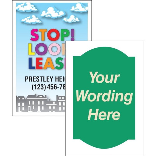 Aluma Lite Custom 1-Sided A-Frame Sign, 24 X 36