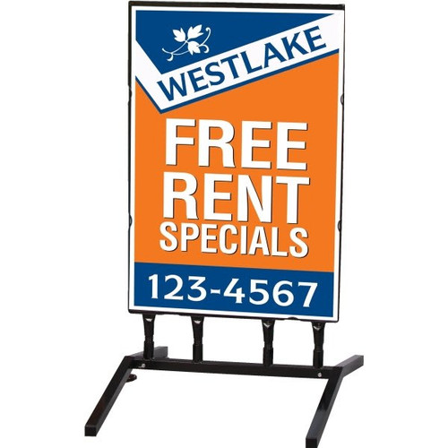 Aluma Lite Custom 2-Sided A-Frame Sign, 24 X 36