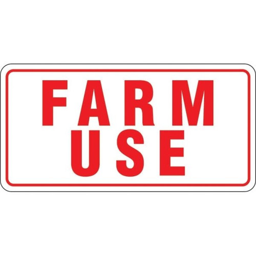 Hy-Ko "Farm Use" ID Tag Aluminum, 6" X 12", Package Of 5