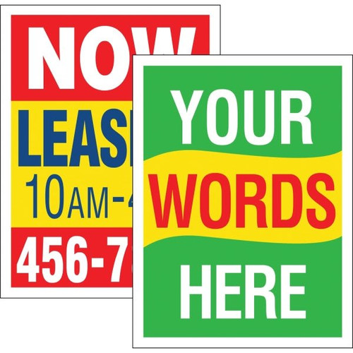 Custom One Sided Reflective Verticle Amenity Sign In Aluminum