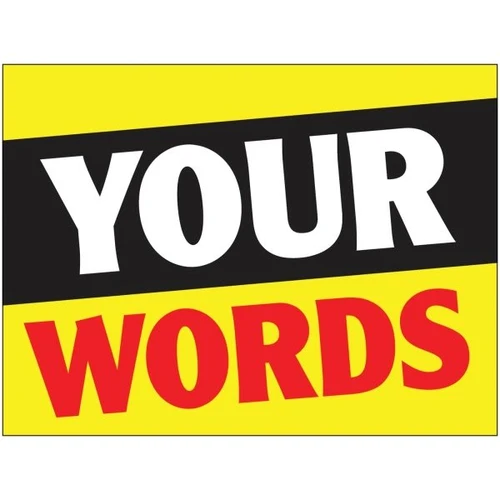 Coroplast Semi-Custom Reflective Amenity Sign, Yellow, 24 X 18