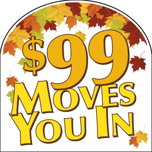 Coroplast Semi-Custom Yard Sign, Autumn Leaves, 32 X 32