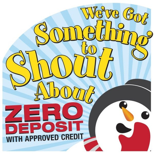 Coroplast Semi-Custom Yard Sign, Snowman, 32 X 32