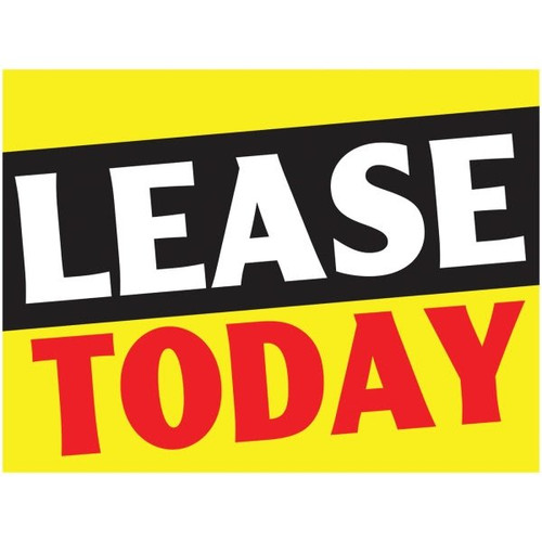 Coroplast Lease Today Reflective Amenity Sign, 24 X 18