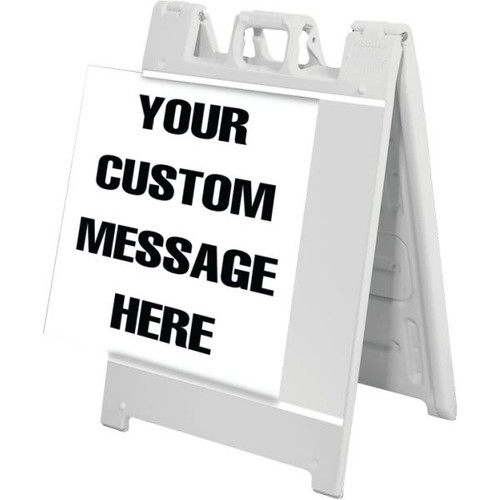 Custom Changeable A Frame Kit, White, 25 X 36