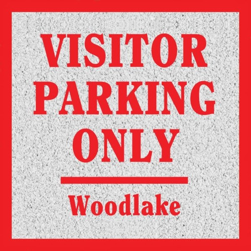 Custom Dimensional Sign With Straight Corners, Stucco Finish, 24 X 24