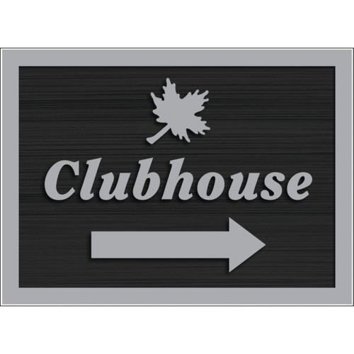 Custom Dimensional Sign With Straight Corners, Wood Grain Finish, 22 X 16