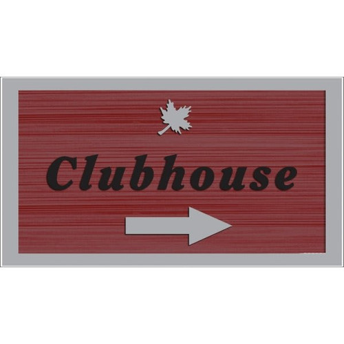 Custom Dimensional Sign With Straight Corners, Wood Grain Finish, 44 X 30