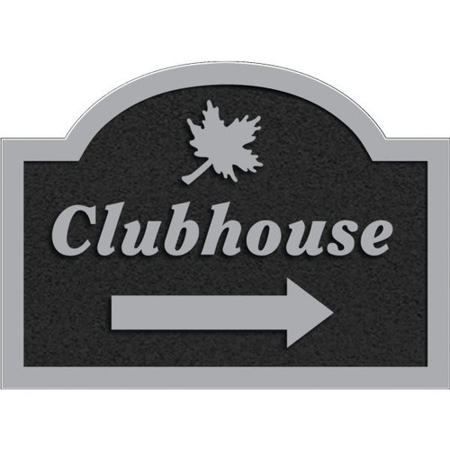 Custom Dimensional Sign, Arched Top, Stucco Finish, 22 X 16