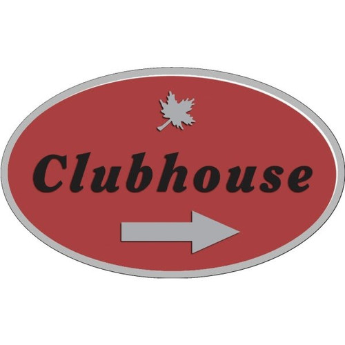 Custom Oval Dimensional Sign, Smooth Finish, 44 X 30