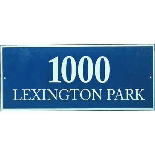 Custom Rectangle Plaque Standard Lawn, Non-Reflective,