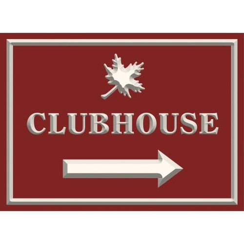 Custom V Groove Routed Dimensional Sign With Straight Corners, 22 X 16