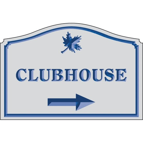 Custom V Groove Routed Dimensional Sign, Designer Arch, 44 X 30