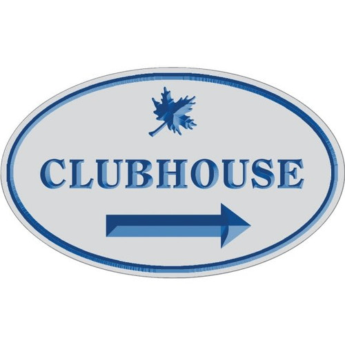 Custom V Groove Routed Dimensional Sign, Oval, 44 X 30