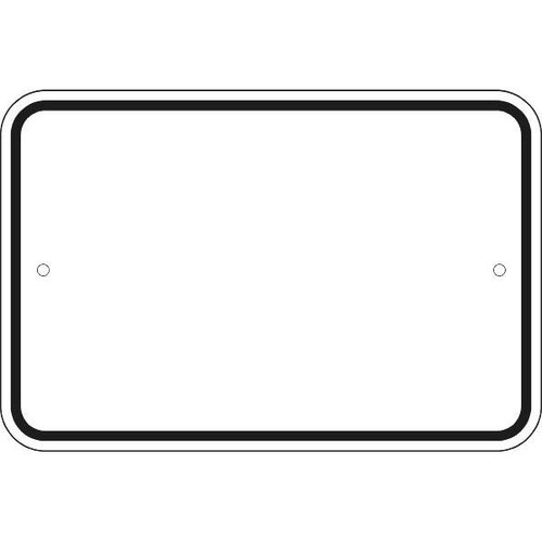 High Intensity Sign, White, 18 X 12