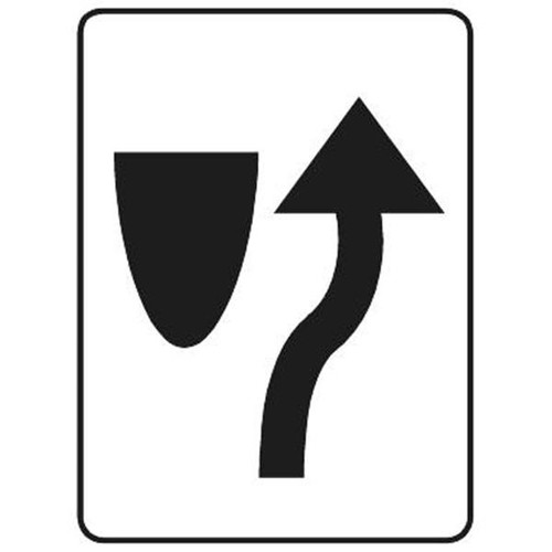 Keep Right Symbol Sign, Reflective, 18 X 24