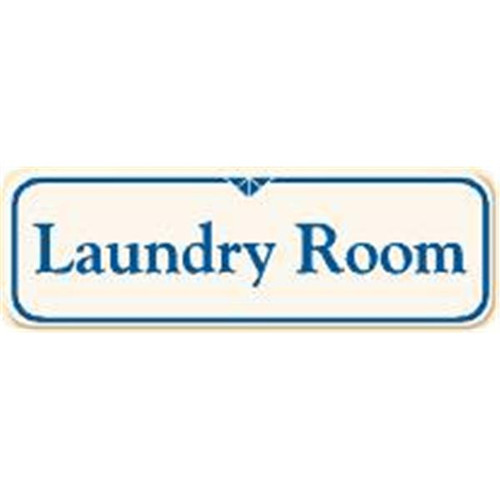 Laundry Room Interior Sign, Ivory, 9 X 3