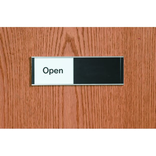 Open/Closed Interior Sliding Sign, Front Engraved, 10 X 3