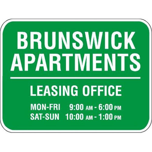Ornamental Sign, 1 Sided, Non-Reflective, 24 X 18