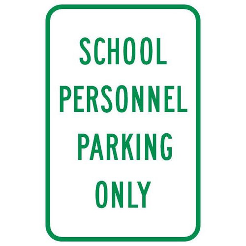 Personnel Only Sign, Non-Reflective, 12 X 18